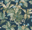 Ronald Redding Designs Briarwood Blue Wallpaper