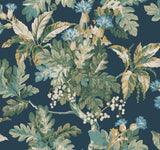 Ronald Redding Designs Briarwood Blue Wallpaper