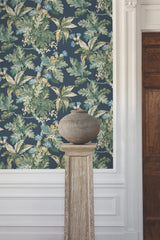 Ronald Redding Designs Briarwood Blue Wallpaper