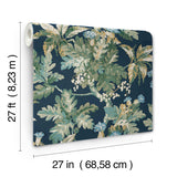 Ronald Redding Designs Briarwood Blue Wallpaper