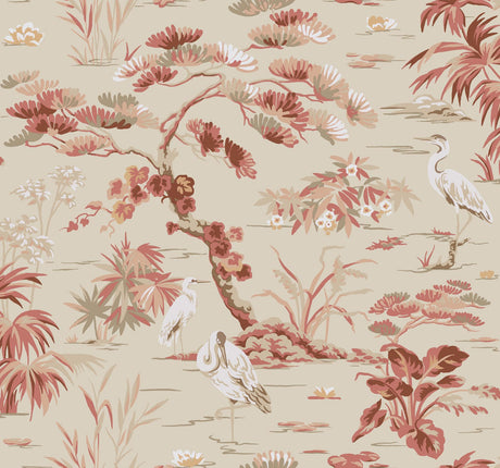 Ronald Redding Designs Bridgewater Pink Wallpaper