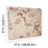 Ronald Redding Designs Bridgewater Pink Wallpaper