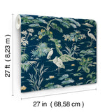 Ronald Redding Designs Bridgewater Blue Wallpaper