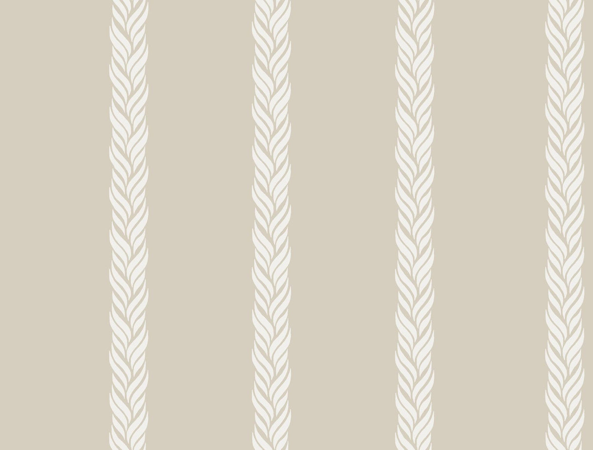 Ronald Redding Designs Braided Stripe Neutral Wallpaper