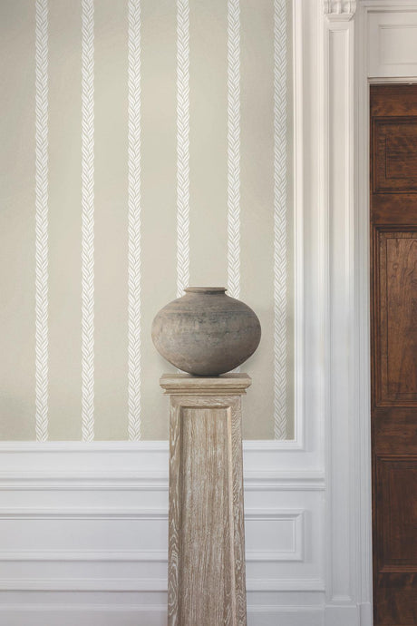 Ronald Redding Designs Braided Stripe Neutral Wallpaper