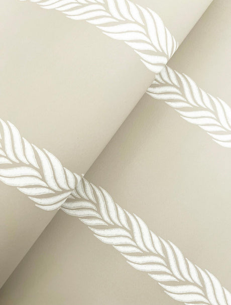 Ronald Redding Designs Braided Stripe Neutral Wallpaper