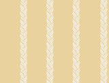 Ronald Redding Designs Braided Stripe Yellow Wallpaper