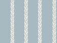 Ronald Redding Designs Braided Stripe Blue Wallpaper