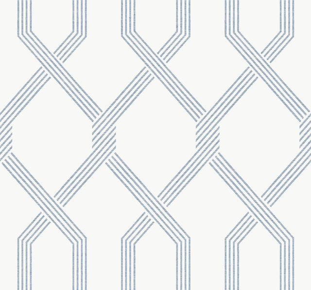 Ronald Redding Designs Palisade Blue Wallpaper