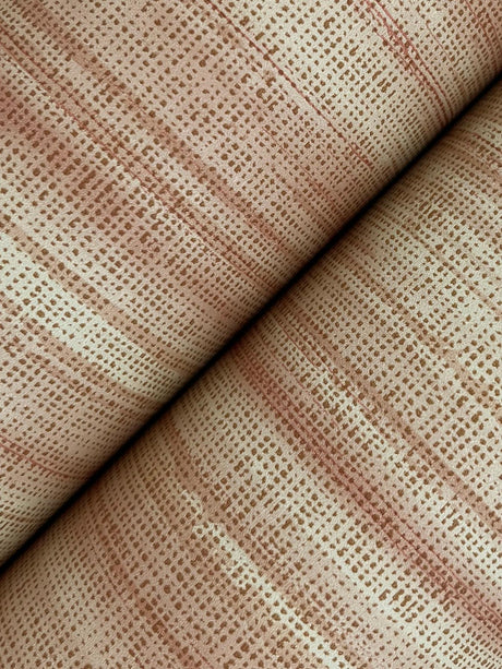 Ronald Redding Designs Brushed Linen Red Wallpaper