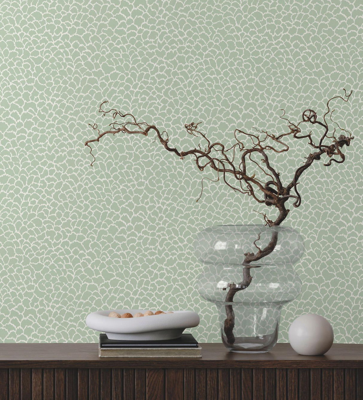Ronald Redding Designs Nadie Green Wallpaper