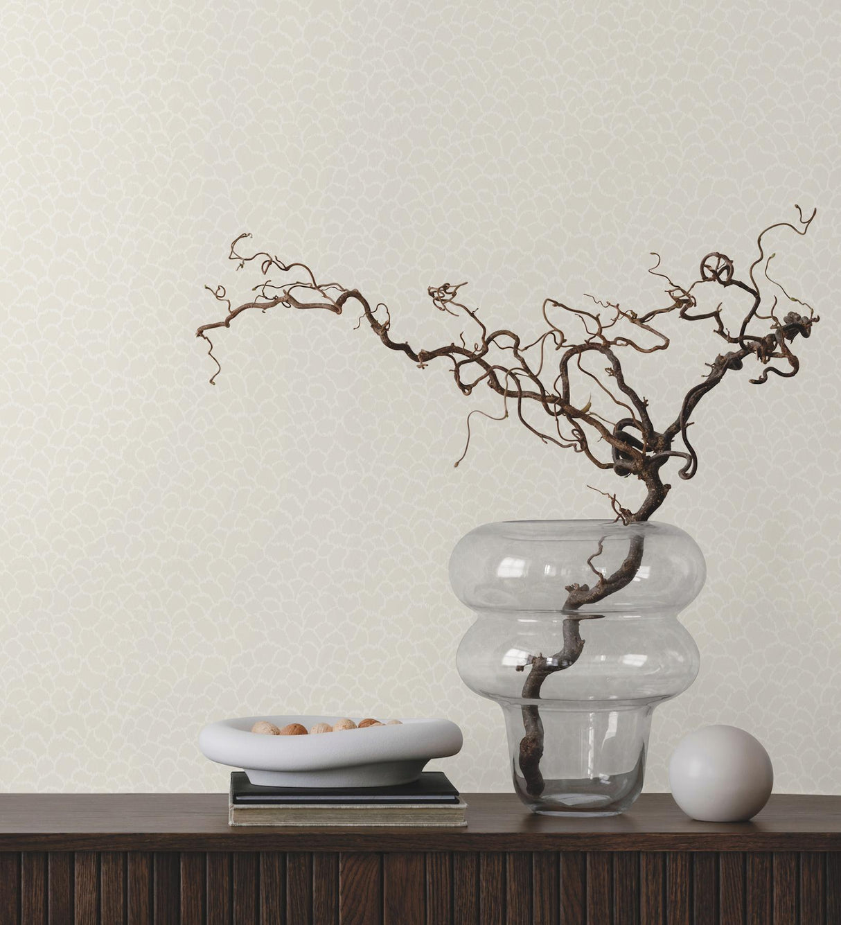 Ronald Redding Designs Nadie White Wallpaper