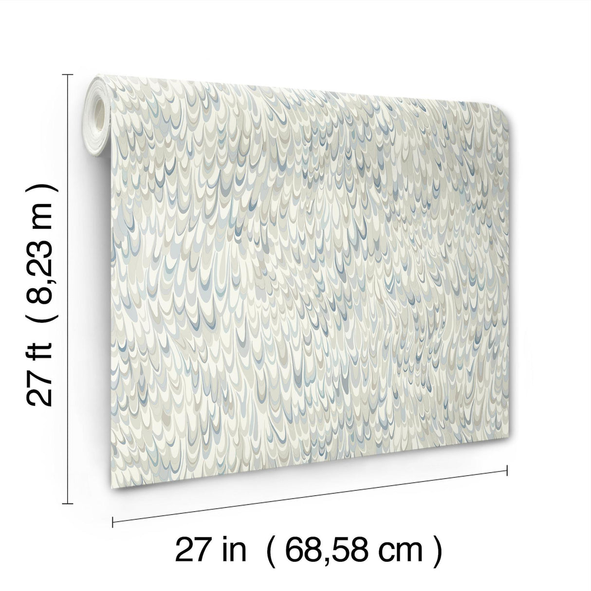 Ronald Redding Designs Aslan Blue Wallpaper