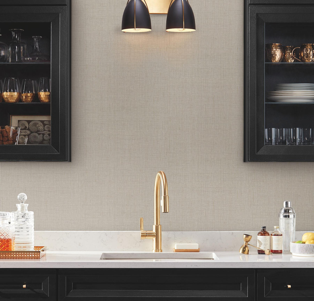 Ronald Redding Designs Amari Grey Wallpaper
