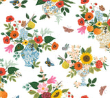 Rifle Paper Co. Flower Studies Red Wallpaper