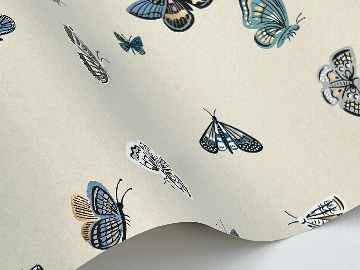 Rifle Paper Co. Butterfly House Beige Wallpaper