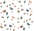 Rifle Paper Co. Butterfly House Blue Wallpaper