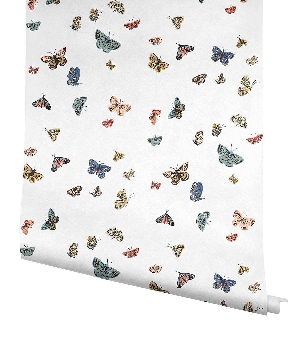 Rifle Paper Co. Butterfly House Blue Wallpaper