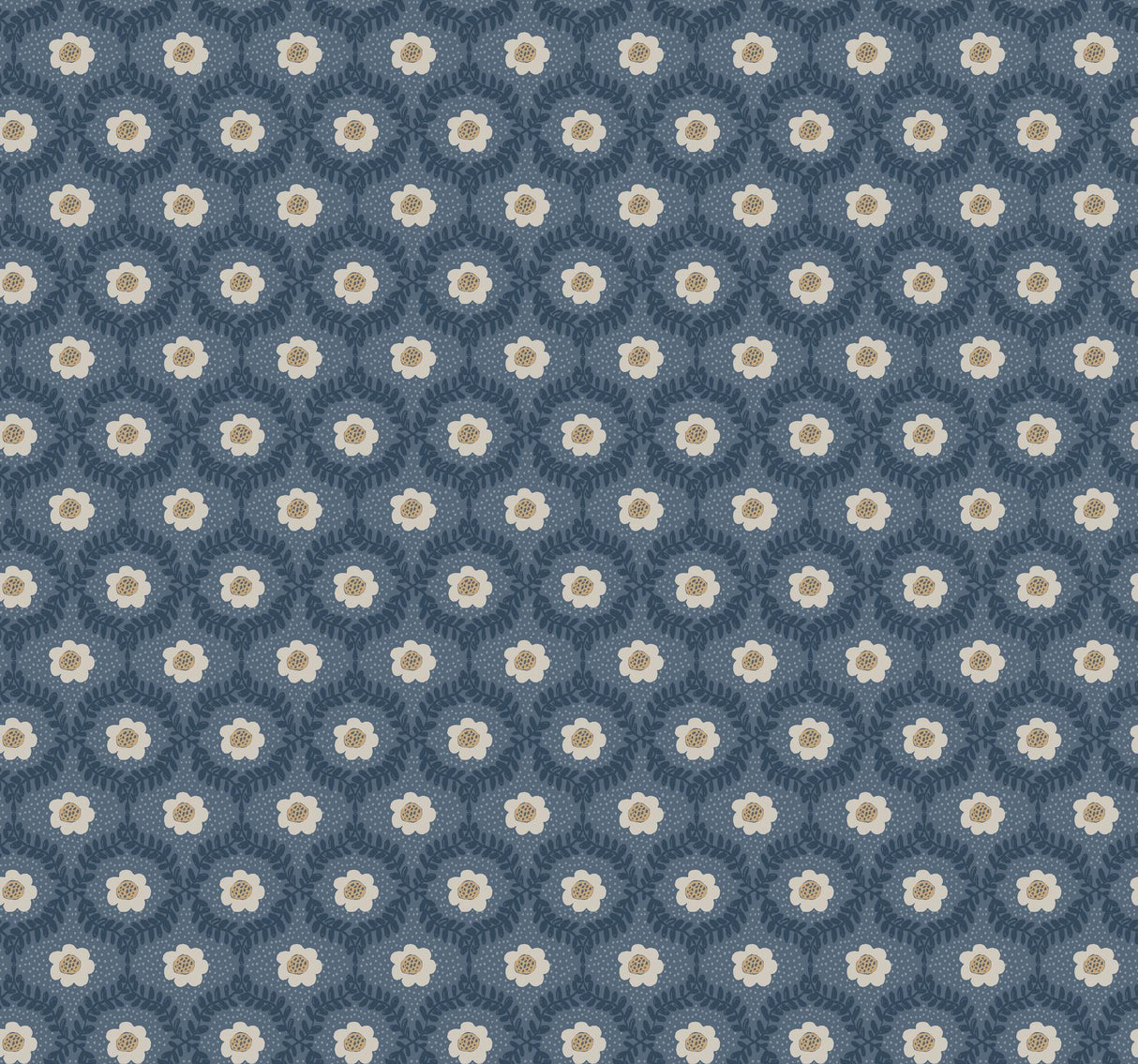 Rifle Paper Co. Emma Blue Wallpaper