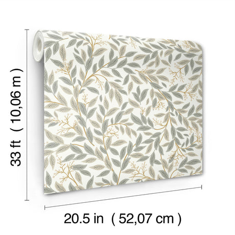 Rifle Paper Co. Willowberry Grey Wallpaper