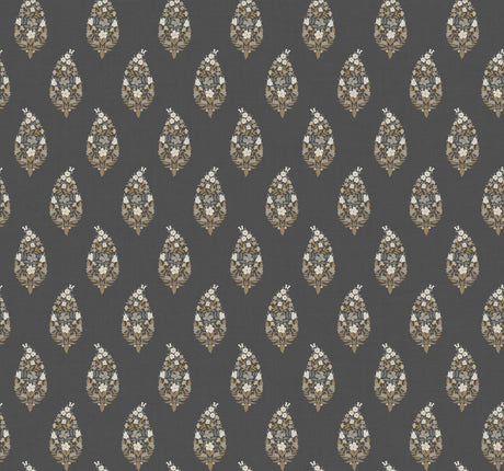 Rifle Paper Co. Paisley Black Wallpaper