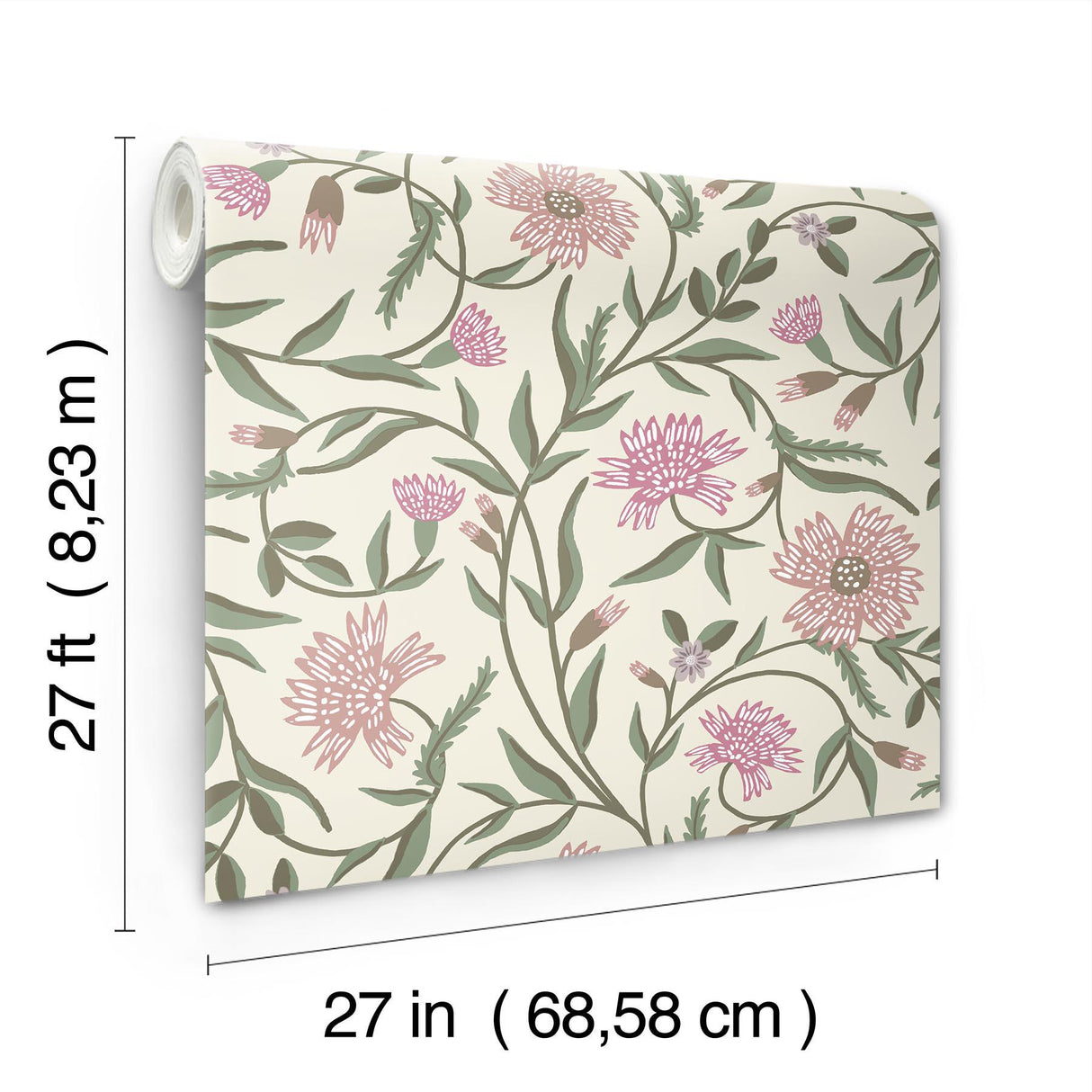 Rifle Paper Co. Aster Purple Wallpaper