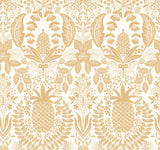Rifle Paper Co. Pineapple Damask Metallic Wallpaper