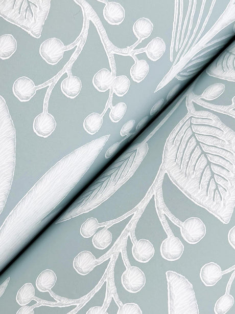 Rifle Paper Co. Pineapple Damask Blue Wallpaper