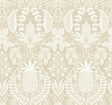Rifle Paper Co. Pineapple Damask Beige Wallpaper