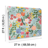 Rifle Paper Co. Blossom Blue Wallpaper
