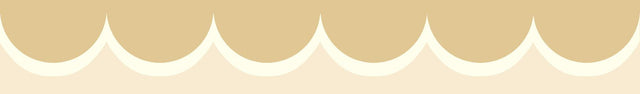 Rifle Paper Co. Scallop Border Yellow Wallpaper