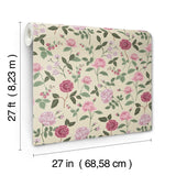 Rifle Paper Co. Roses Pink Wallpaper