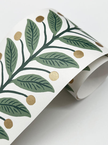 Rifle Paper Co. Garden Border Green Wallpaper