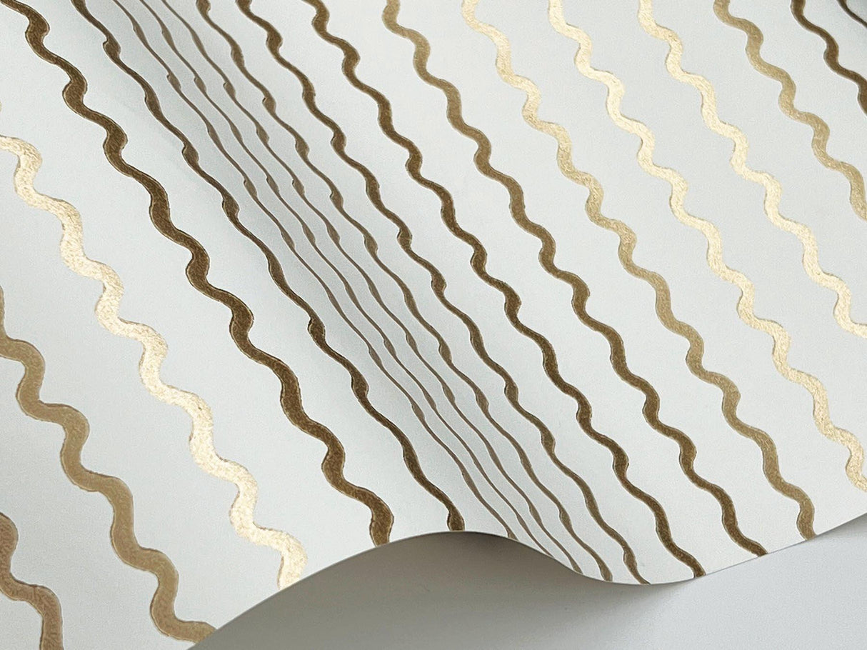 Rifle Paper Co. Rickrack Metallic Wallpaper