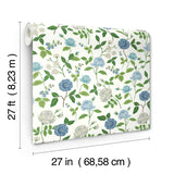 Rifle Paper Co. Roses Blue Wallpaper