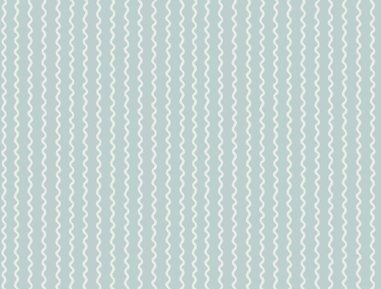 Rifle Paper Co. Rickrack Blue Wallpaper