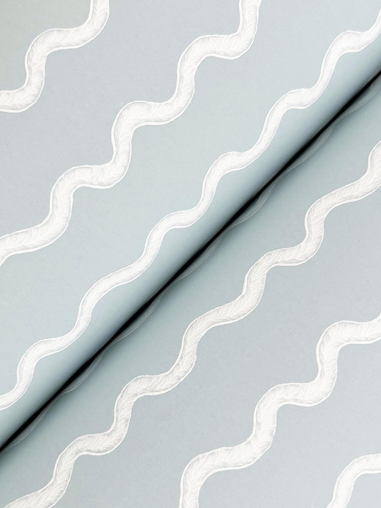 Rifle Paper Co. Rickrack Blue Wallpaper