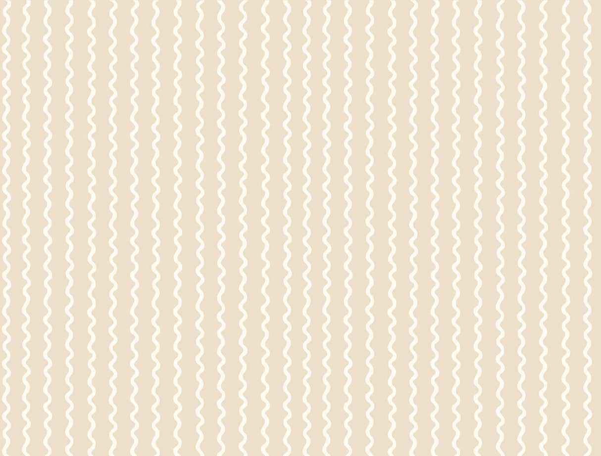 Rifle Paper Co. Rickrack Beige Wallpaper