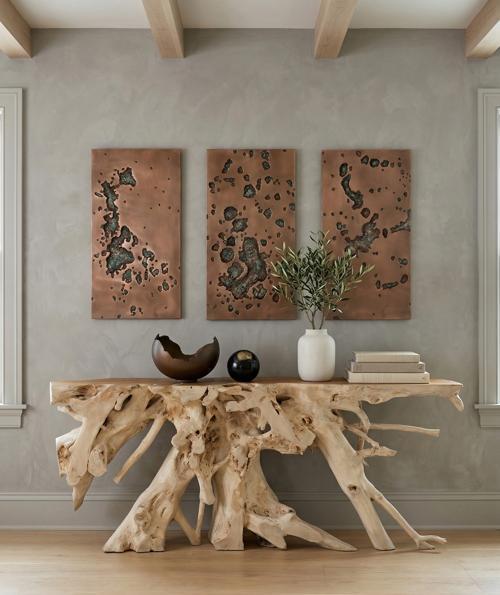 Phillips Collection Splotch Wall Art Rectangle Bronze Finish Accent