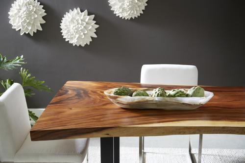 Phillips Collection Onyx Canoe White Bowl