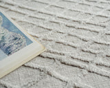 Exquisite Rugs Crescendo Handmade Handloomed Bamboo Silk 5328 Silver 9' x 12' Area Rug