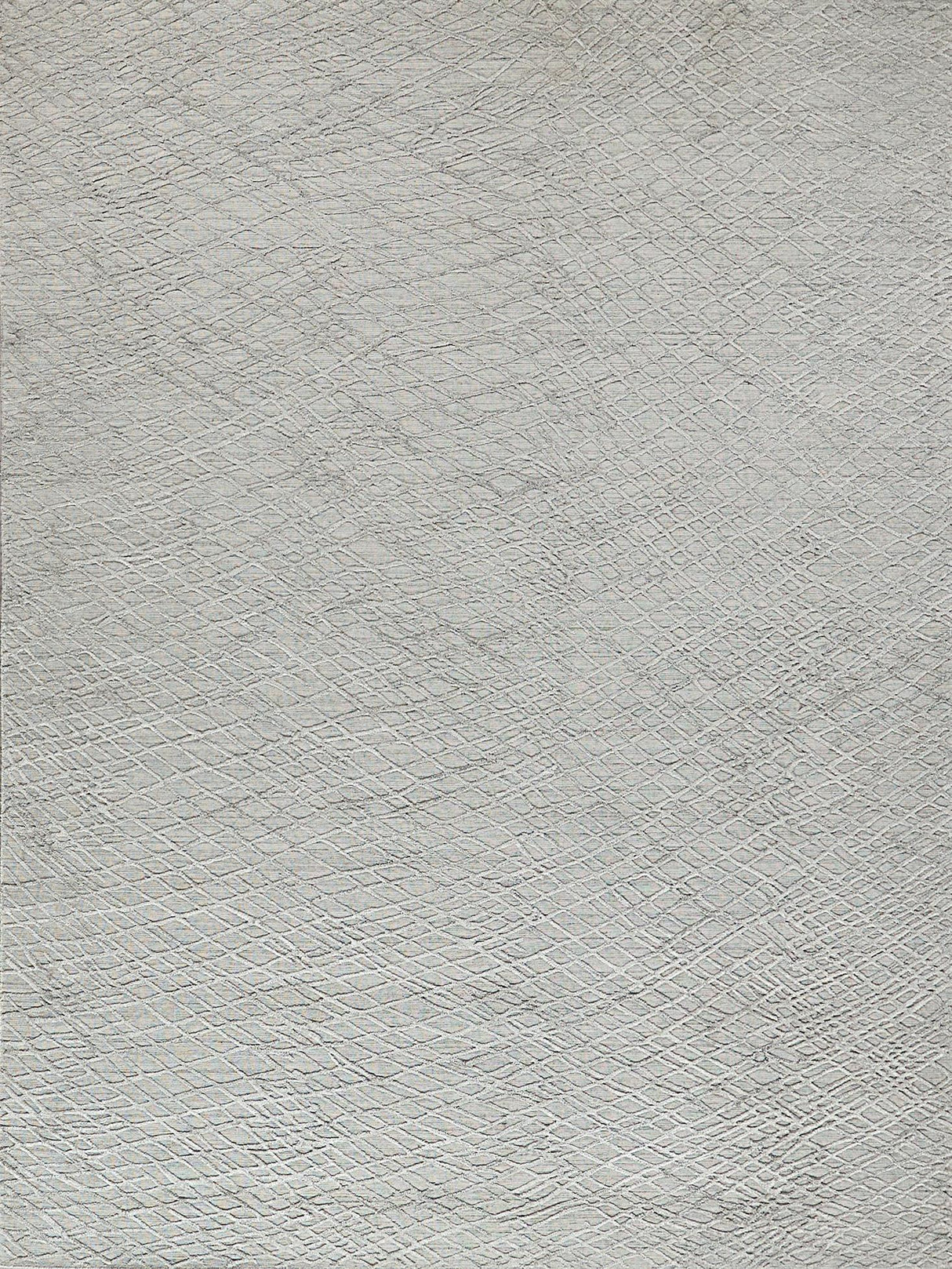 Exquisite Rugs Crescendo Handmade Handloomed Bamboo Silk 5328 Silver 14' x 18' Area Rug