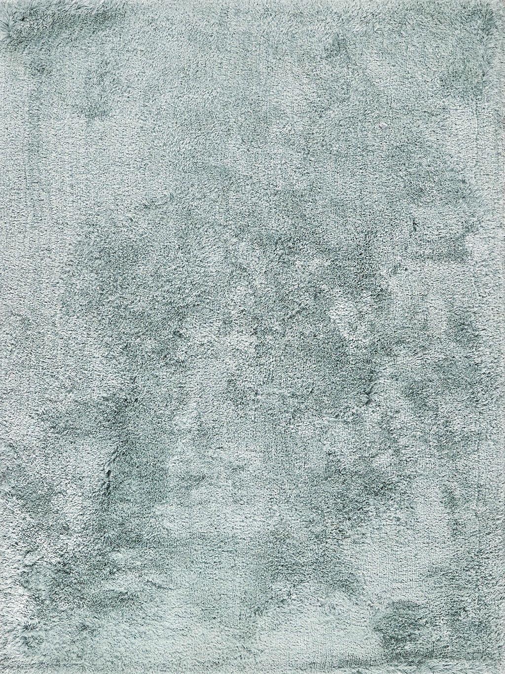 Exquisite Rugs Sumo Shag Handmade Handloomed Polyester/Microfiber 5487 Light Blue 2' x 3' Area Rug