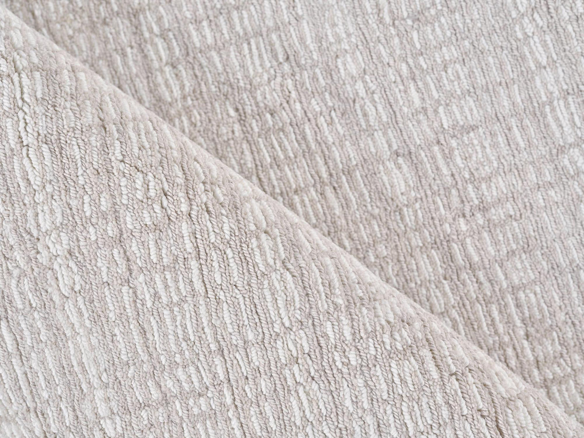 Exquisite Rugs Alpine Handmade Handloomed New Zealand Wool 5966 Silver/Ivory 15' x 12' Area Rug