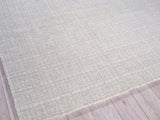 Exquisite Rugs Alpine Handmade Handloomed New Zealand Wool 5966 Silver/Ivory 12' x 9' Area Rug