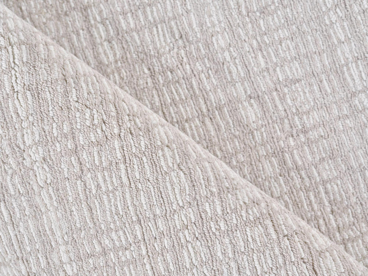 Exquisite Rugs Alpine Handmade Handloomed New Zealand Wool 5966 Silver/Ivory 12' x 9' Area Rug