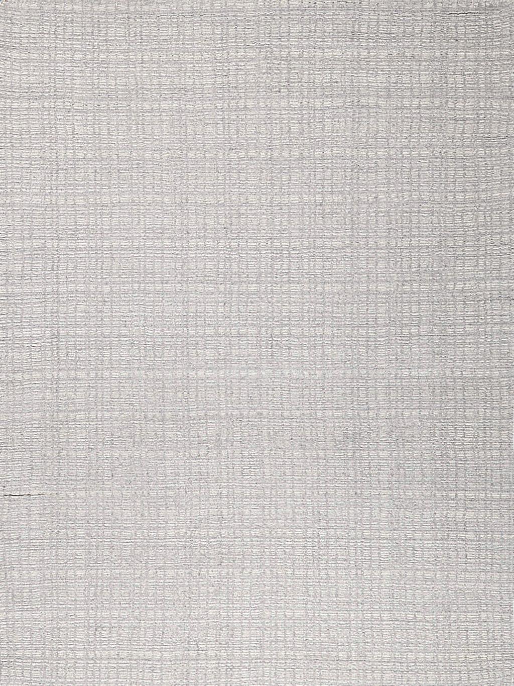 Exquisite Rugs Alpine Handmade Handloomed New Zealand Wool 5966 Silver/Ivory 9' x 12' Area Rug