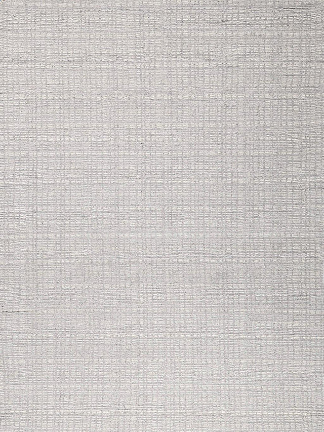 Exquisite Rugs Alpine Handmade Handloomed New Zealand Wool 5966 Silver/Ivory 9' x 12' Area Rug
