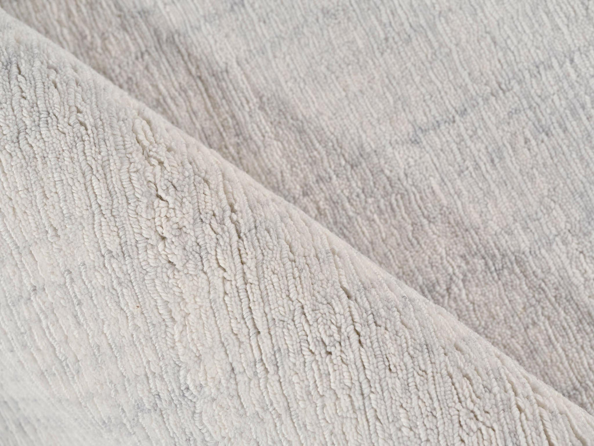 Exquisite Rugs Alpine Handmade Handloomed New Zealand Wool 5969 Ivory/Ivory 14' x 18' Area Rug