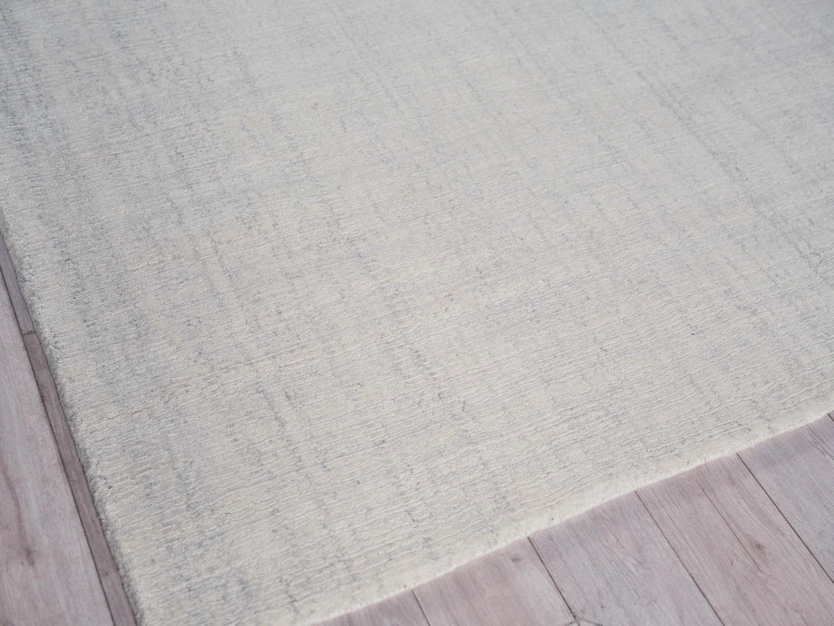 Exquisite Rugs Alpine Handmade Handloomed New Zealand Wool 5969 Ivory/Ivory 6' x 9' Area Rug